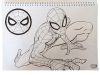 Spiderman World of Webs A/4 spiral sketchbook with 40 sheets and stickers