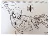 Spiderman World of Webs A/4 spiral sketchbook with 40 sheets and stickers