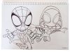 Spiderman Spidey Dino-Webs A/4 spiral sketchbook with 40 sheets and stickers