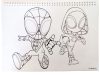 Spiderman Spidey Dino-Webs A/4 spiral sketchbook with 40 sheets and stickers
