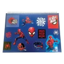 Spiderman Miles Morales A/4 Spiral Sketchbook with 40 Sheets and Stickers