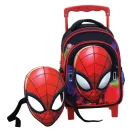 Spiderman Global rolling preschool backpack, bag 30 cm with mask