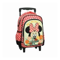   Disney Minnie Floral rolling kindergarten backpack, bag 30 cm