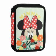 Disney Minnie  Floral filled 2-level pencil case