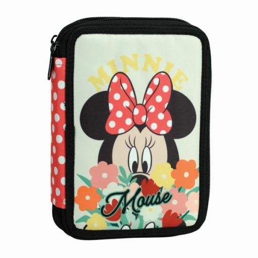 Disney Minnie  Floral filled 2-level pencil case