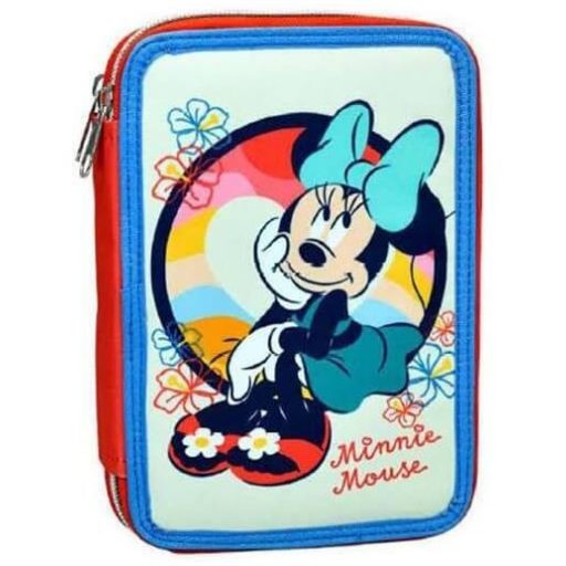 Disney Minnie  Boho filled 2-tier pencil case