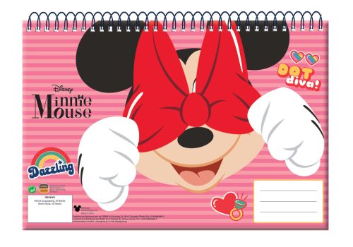 Disney Minnie Wink A/4 spiral sketchbook, 30 sheets