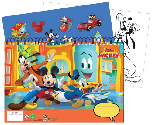 Disney Mickey Fun Times A/4 spiral sketchbook 40 sheet with Stickers