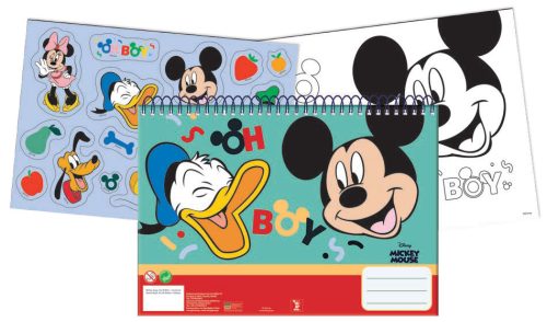 Disney Mickey  Oh Boy A/4 spiral sketchbook with 40 sheets and stickers