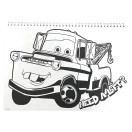 Disney Cars Roaring A4 Spiral Sketchbook with 40 Sheets and Stickers