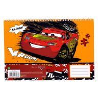 Disney Cars Vroom A/4 spiral sketchbook, 30 sheets