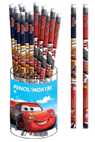 Disney Cars Vroom HB graphite pencil with eraser tip