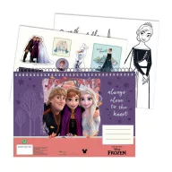   Disney Frozen Heart A/4 spiral sketchbook with 40 pages and stickers
