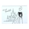 Disney Frozen Heart A/4 spiral sketchbook with 40 pages and stickers