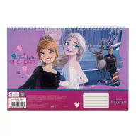 Disney Frozen One Heart A/4 spiral sketchbook, 30 sheets