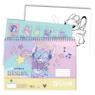   Disney Lilo and Stitch Blast A/4 Spiral Sketchbook with Stickers, 40 Pages