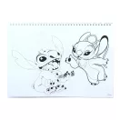 Disney Lilo and Stitch Blast A/4 Spiral Sketchbook with Stickers, 40 Pages