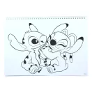 Disney Lilo and Stitch Blast A/4 Spiral Sketchbook with Stickers, 40 Pages