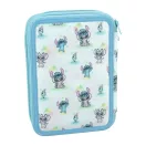 Disney Lilo and Stitch Brush It Out filled two-story pencil case