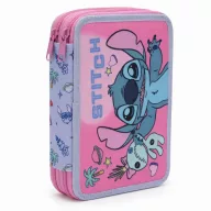 Disney Lilo and Stitch Scrapbook two-tier filled pencil case