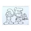 Smurfs Village  A/4 spiral sketchbook with 40 sheets and stickers
