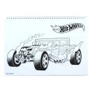 Hot Wheels Challenge A/4 spiral sketchbook with 40 sheets and stickers