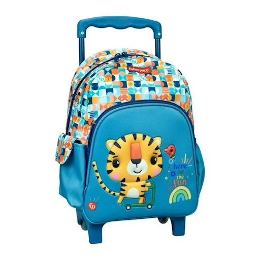Fisher-Price Animals Tiger rolling kindergarten backpack, bag 30 cm