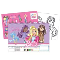   Barbie Paints A/4 spiral sketchbook with 40 pages and stickers