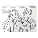 Barbie Paints A/4 spiral sketchbook with 40 pages and stickers