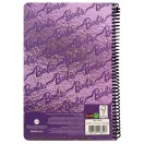 Barbie Purple B/5 Ruled Spiral Notebook with 70 Sheets
