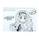 Monster High Crew A/4 spiral sketchbook with 40 pages and stickers