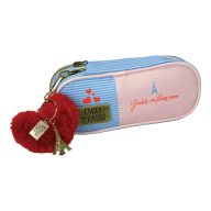   Film Heart Emily in Paris 3 compartment pencil case with decoration 23.5 cm