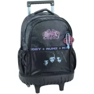 K-pop Demon Hunters Black Premium rolling school bag, 46 cm