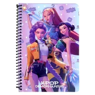   K-pop Demon Hunters Warrior Trio B/5 lined spiral notebook, 70 sheets