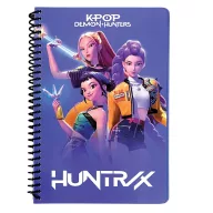   K-pop Demon Hunters Warriors B/5 ruled spiral notebook, 105 pages