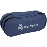 Real Madrid Blue 2-compartment pencil case 23 cm