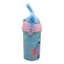 Disney Lilo and Stitch Alien 626 plastic drinking straw bottle with hook 500 ml