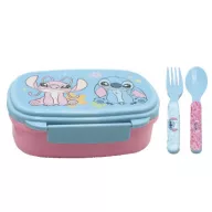 Disney Lilo and Stitch Alien 626 sandwich box + cutlery set