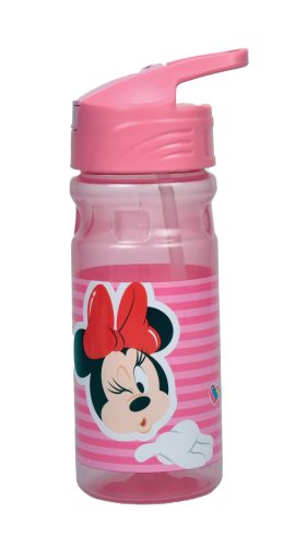 Disney Minnie Wink Plastic Bottle with Straw (500 ml)