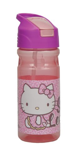 Hello Kitty Plastic Bottle with Straw (500 ml)