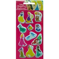   Disney Princess Friends Disney Princess Glittery Puffy Foam Sticker Set