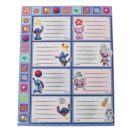 Disney Lilo and Stitch Aliens notebook label with stickers, 16 pcs