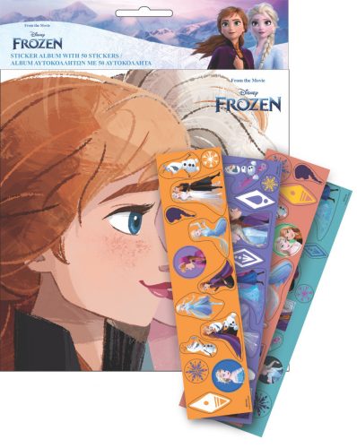 Disney Frozen sticker album with 50 stickers