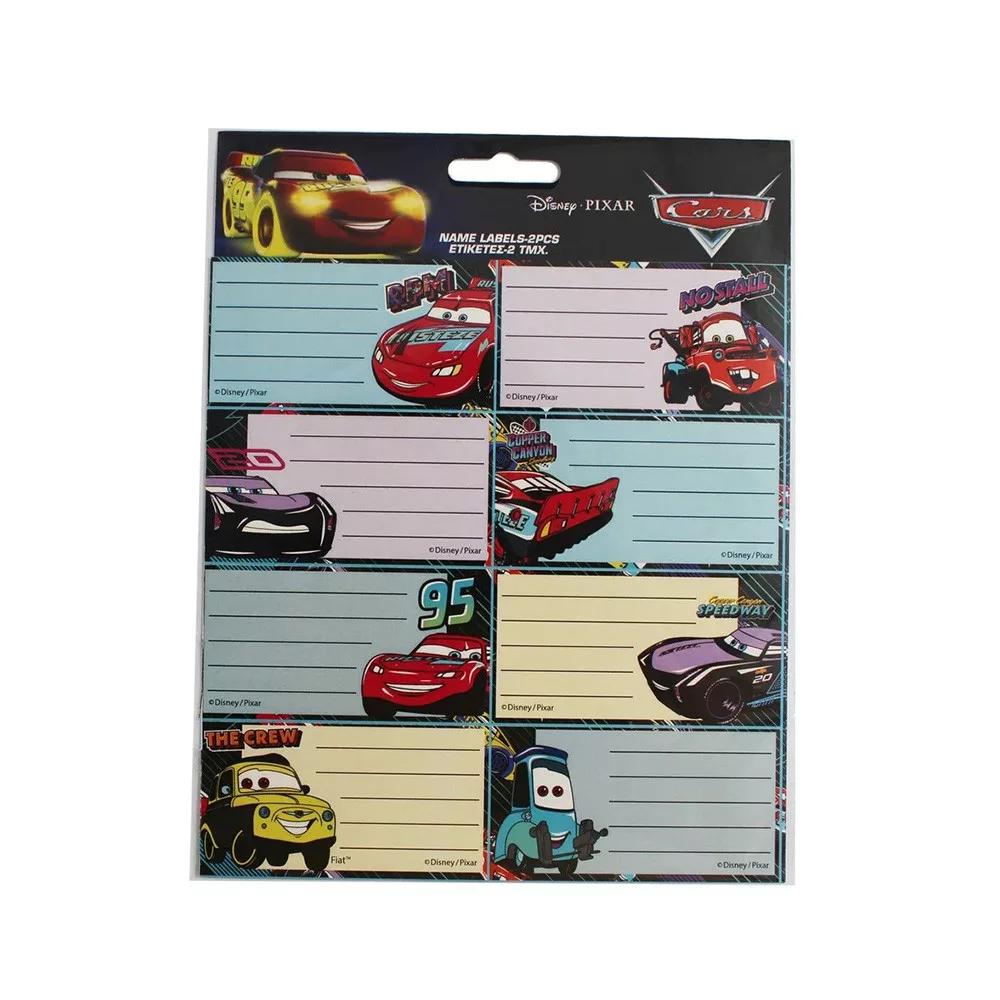 Disney Cars Lightning notebook label 16 pcs - Javoli Disney Online Sto