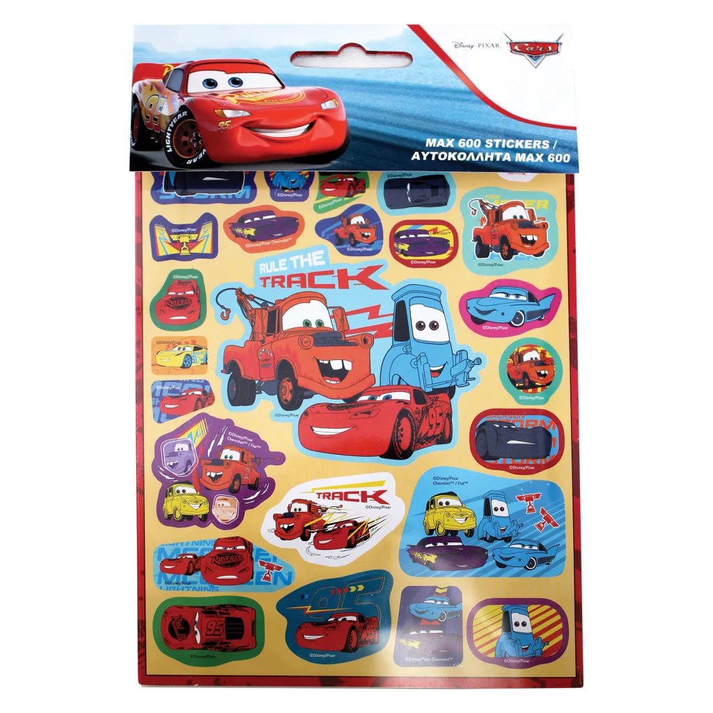 Disney Cars Track 600-piece sticker set - Javoli Disney Online Store