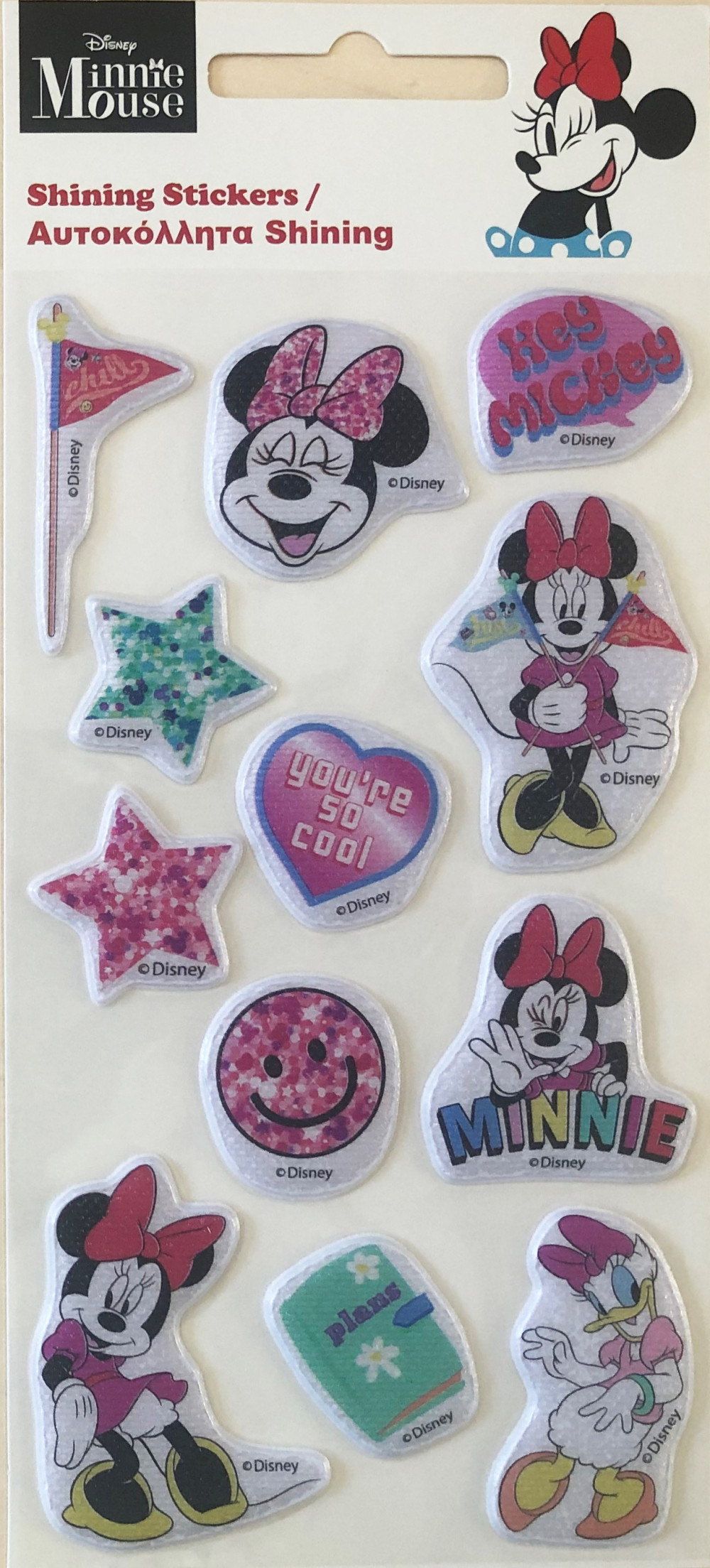 Disney Minnie Smiles sparkling puffy foam sticker set