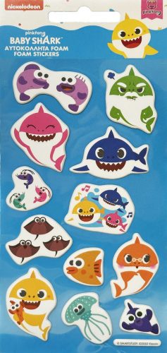 Baby Shark puffy sponge sticker set