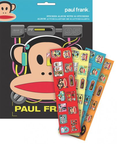 Paul Frank sticker album with 50 stickers