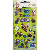Spiderman Spidey Dino Webs holographic sticker set