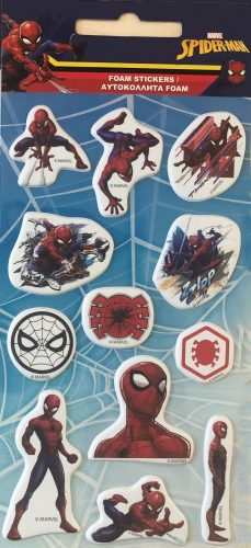 Spiderman puffy sponge sticker set